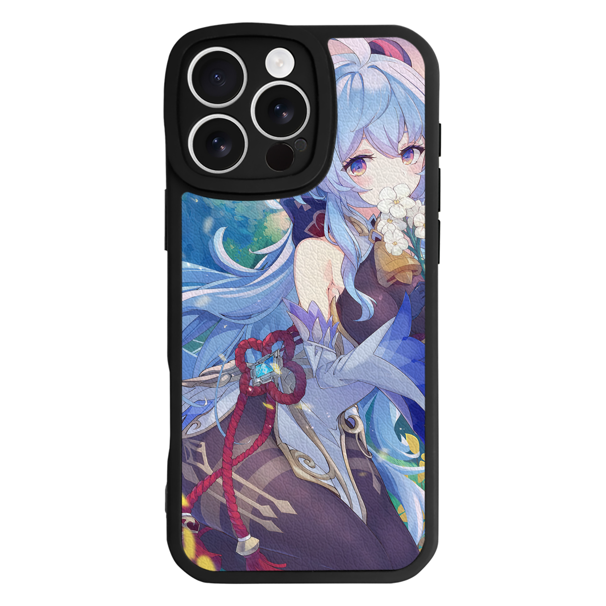 げんし神 genshin 【iPhone 16シリーズ対応】シリコンスマホケース（レザー調） 材質：シリコン